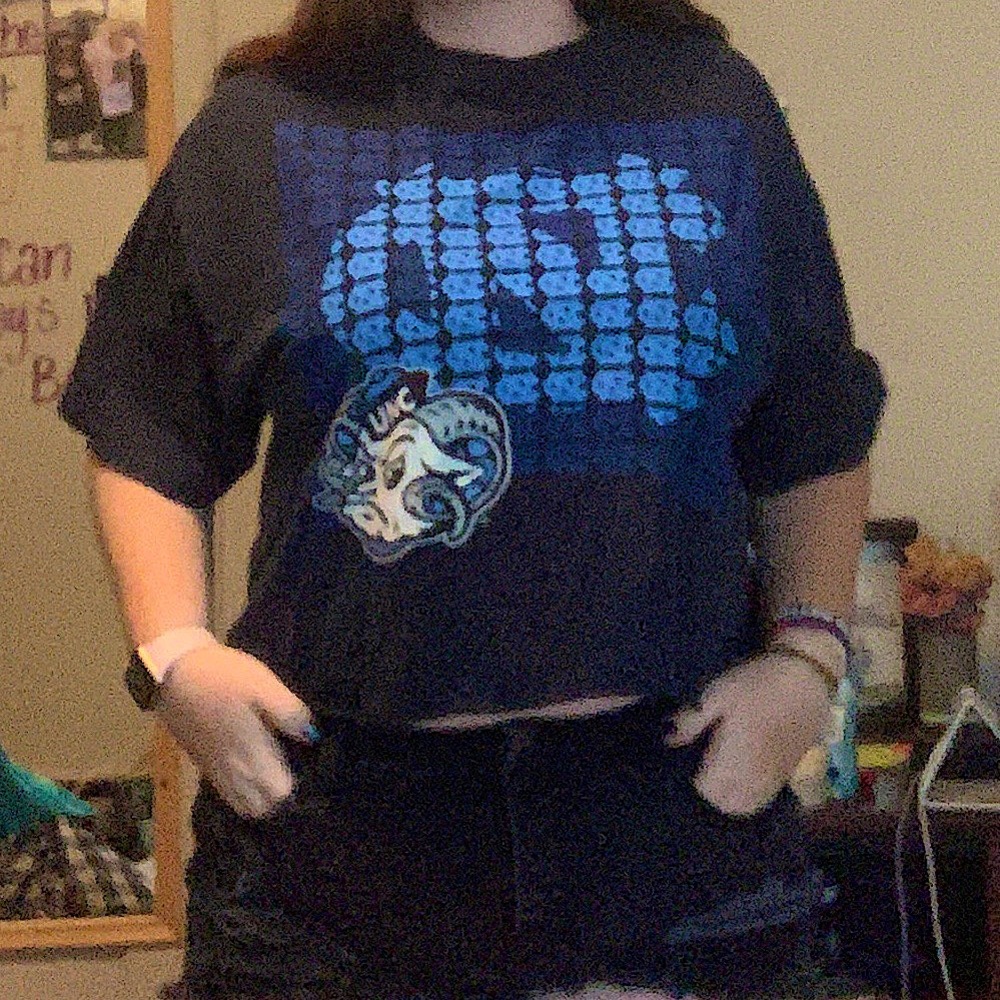 UNC cropped tee
